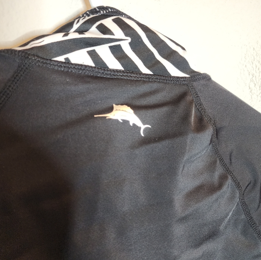 Tommy Bahama Black and White Zebra Coverup - Picture 13 of 16
